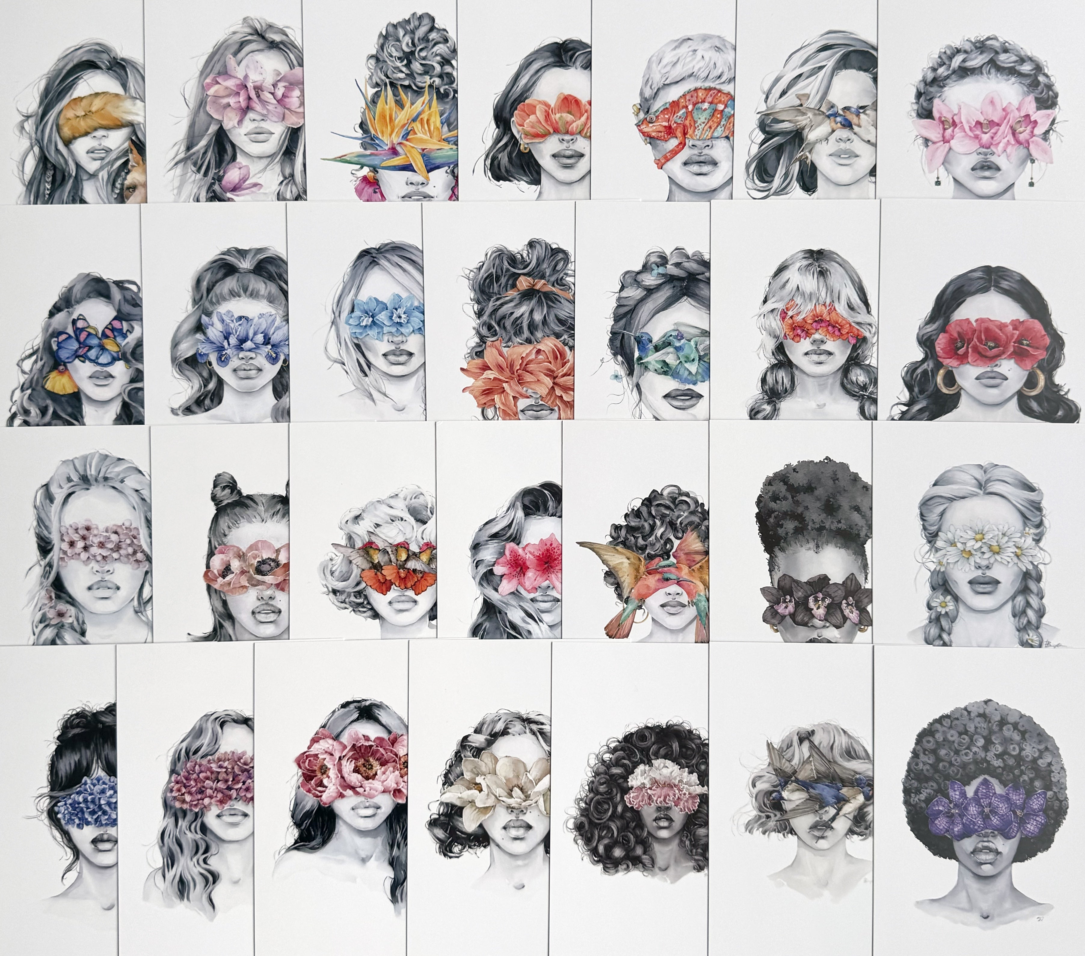 Mini Blindfolded collection - Set of 28 prints (updated July 2024)